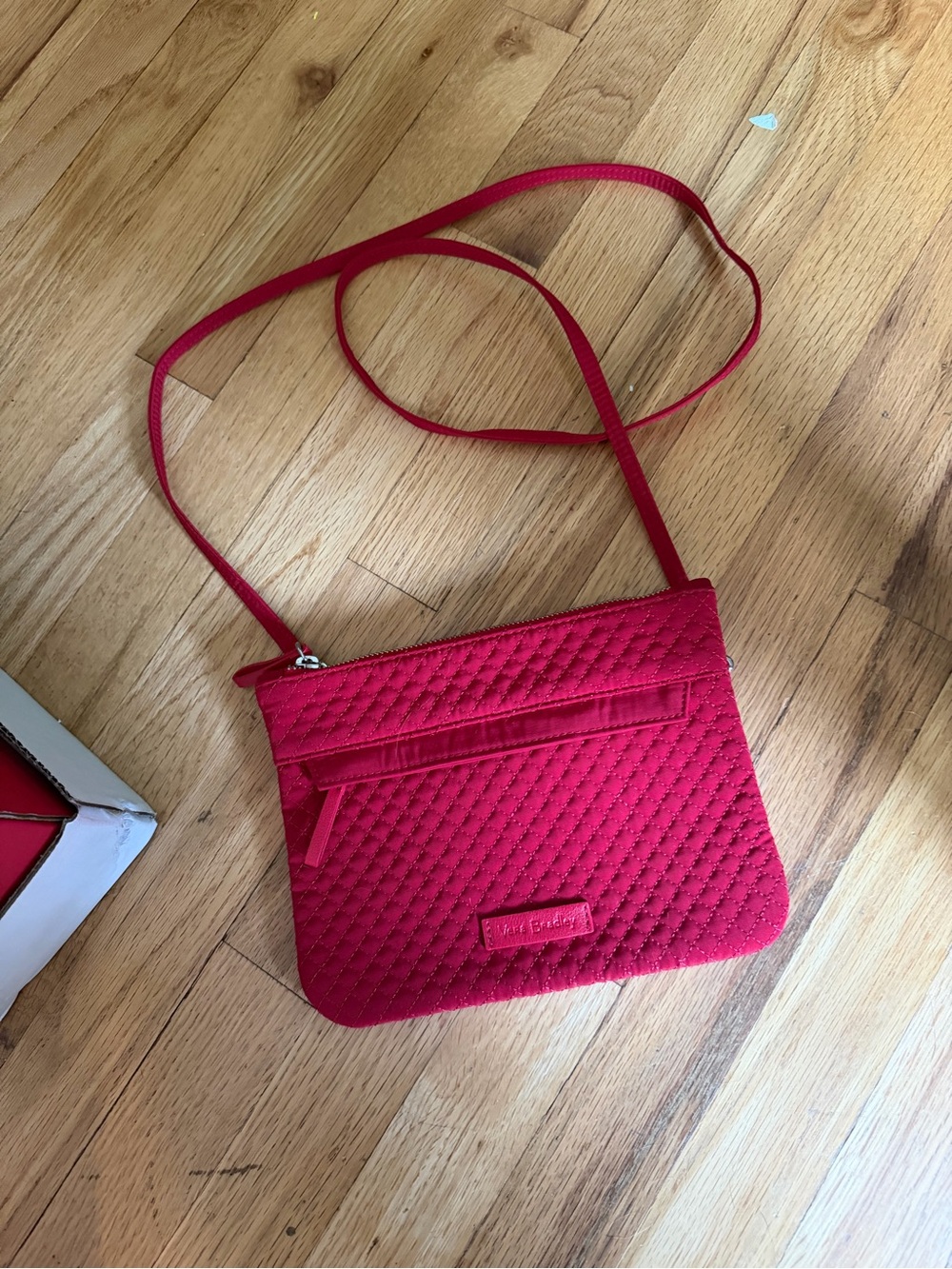Vera Bradley Quilted Crossbody in Bright Red